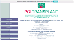 Desktop Screenshot of poltransplant.org.pl